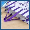 Striped Paper Bag with Purple Stripes Printing (CMG-MAY-039)